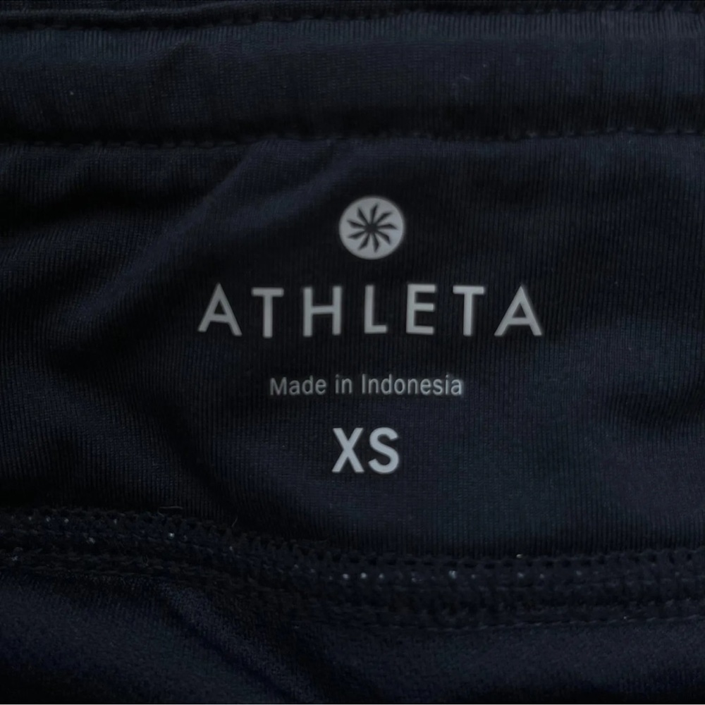 ATHLETA Women’s Lined Black Gray Low Rise Stretch Athletic Shorts sz XS - Picture 6 of 8